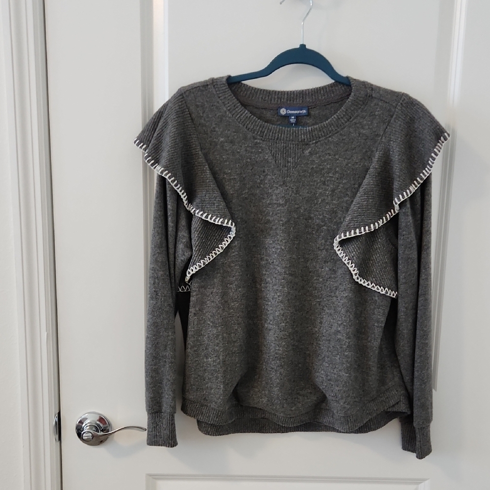 Democracy Gray Textured Knitwear